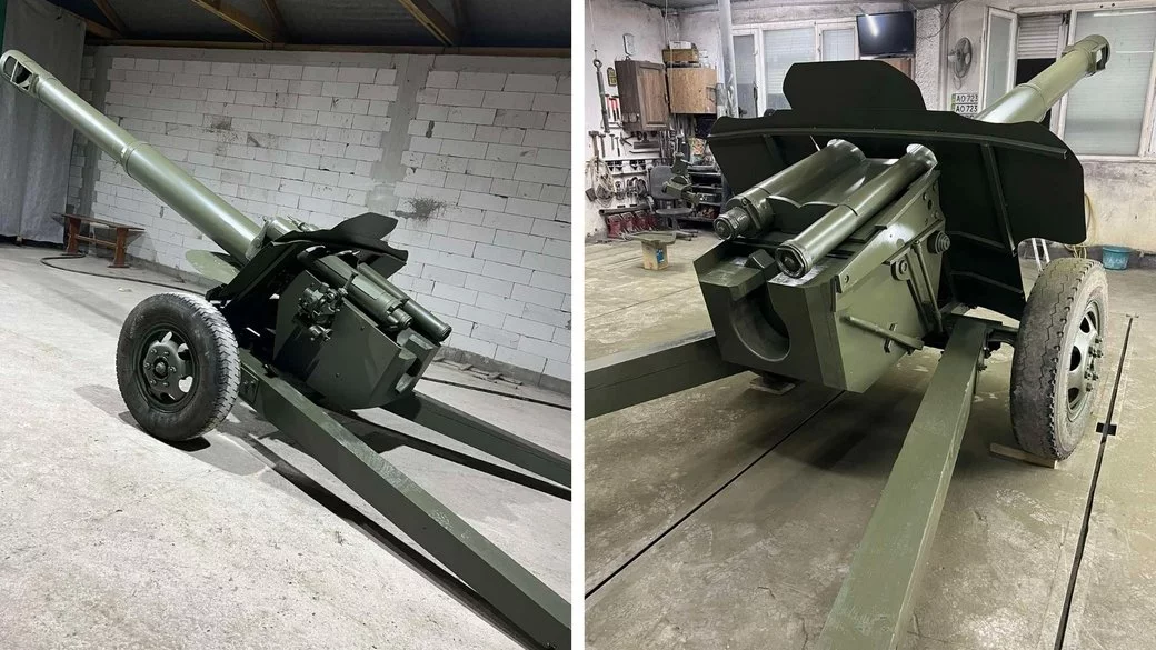Босорканя – макет бойової гармати, створений волонтерами для підтримки українських військових 001
