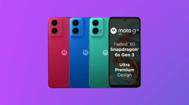 Motorola презентувала Moto G45 5G бюджетний смартфон з великим потенціалом