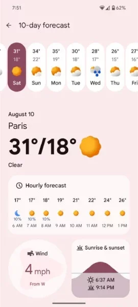 Новий автономний додаток Google Weather тепер доступний для завантаження на Android 002