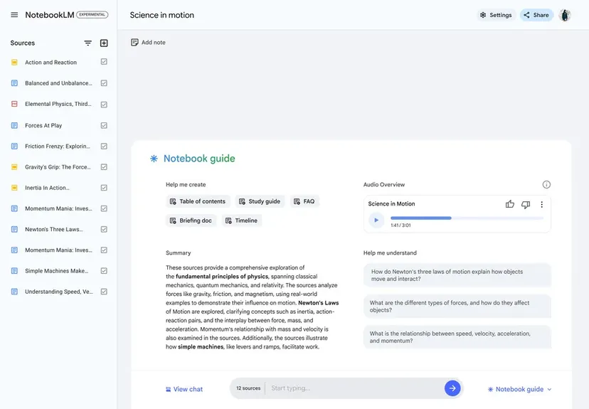 NotebookLM від Google перетворює ваші нотатки на подкасти за допомогою ШІ 001