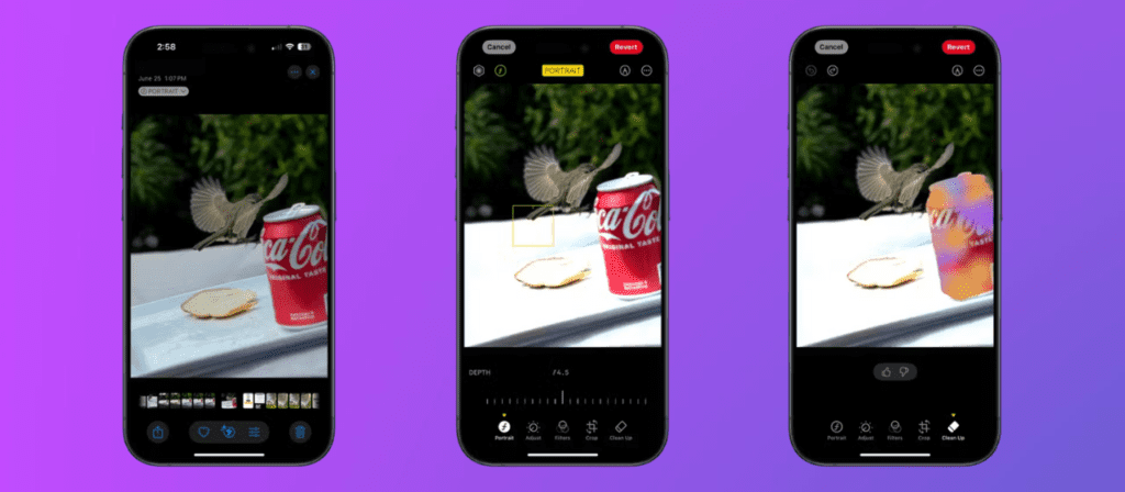 Нові функції Apple Intelligence в iOS 18.1 - Як працює інструмент Clean Up (Очищення) для редагування фото на iPhone 001