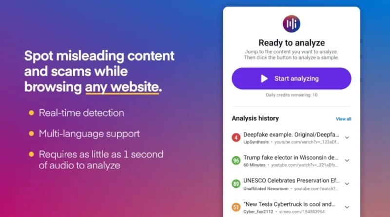 Новий інструмент Hiya Deepfake Voice Detector для Google Chrome виявляє голоси, згенеровані ШІ