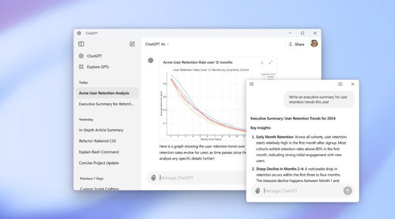 OpenAI презентує новий додаток ChatGPT для Windows