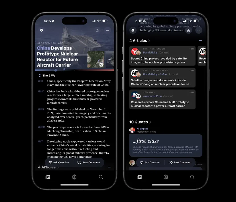 Particle: нова платформа для зручного пошуку новин з використанням ШІ