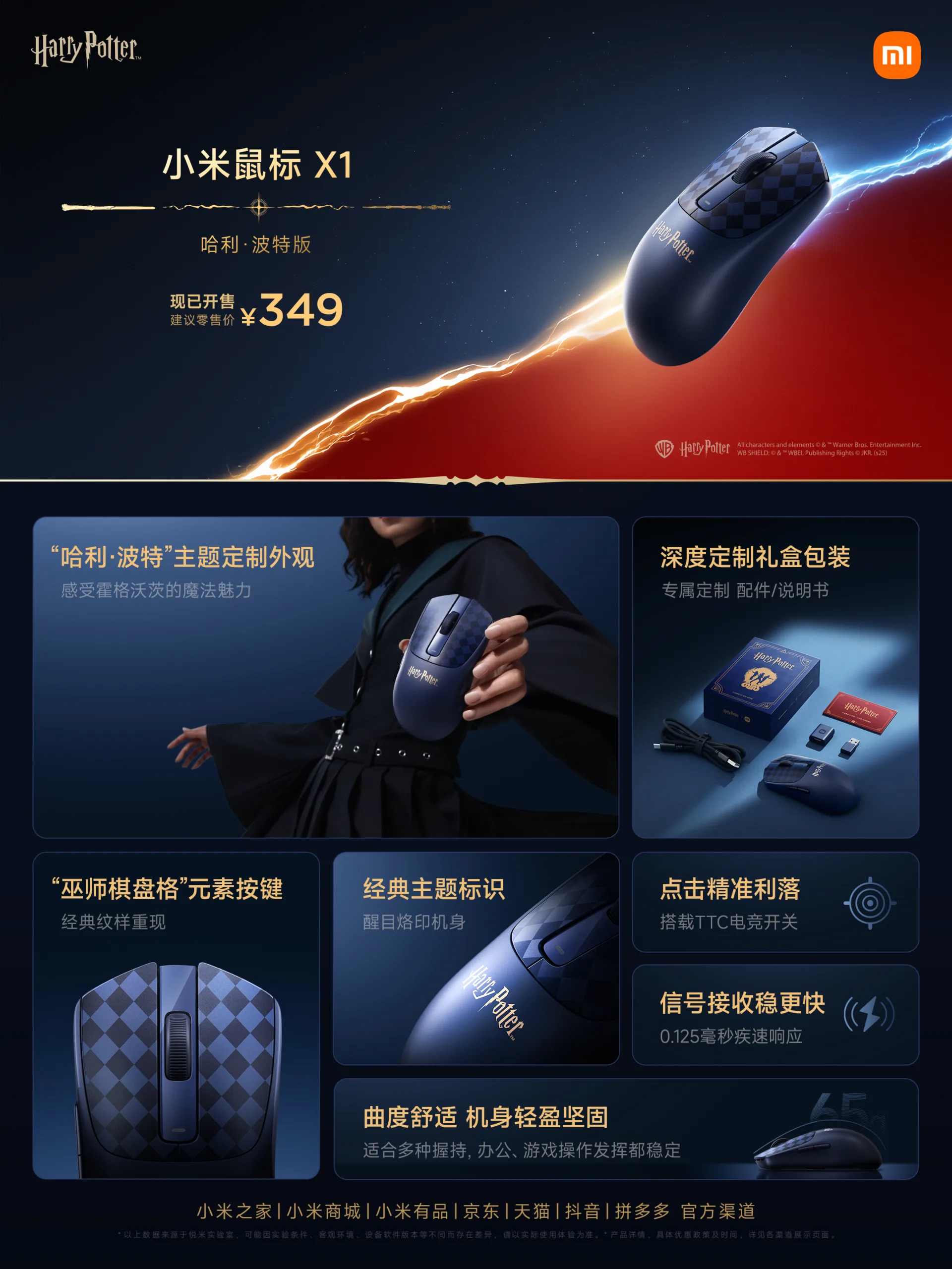Xiaomi випустила аксесуари Harry Potter Edition: колонка, повербанк, миша та клавіатура