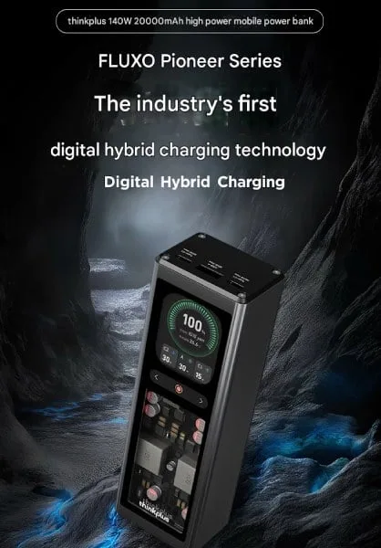 Lenovo представила потужний повербанк ThinkPlus 140W: заряджає ноутбук, смартфон і ще один пристрій одночасно