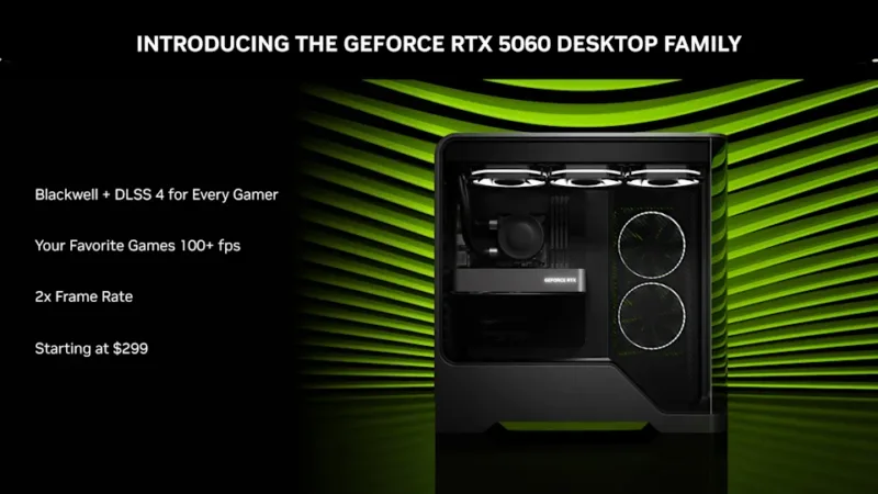 NVIDIA GeForce RTX 5060 виходить 19 травня — бюджетна відеокарта з потужною начинкою