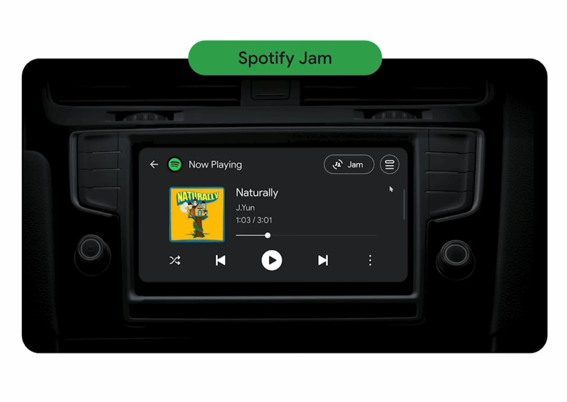 Spotify запускає Jam в автомобілях з Android Auto