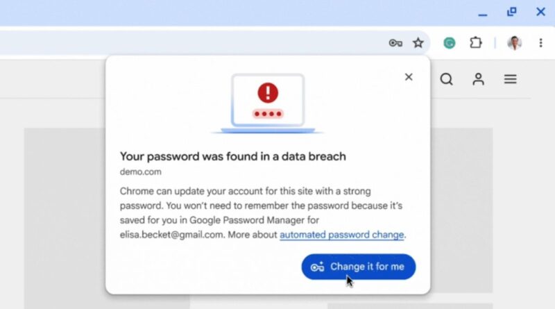 Google Chrome навчився самостійно змінювати зламані паролі — одним кліком