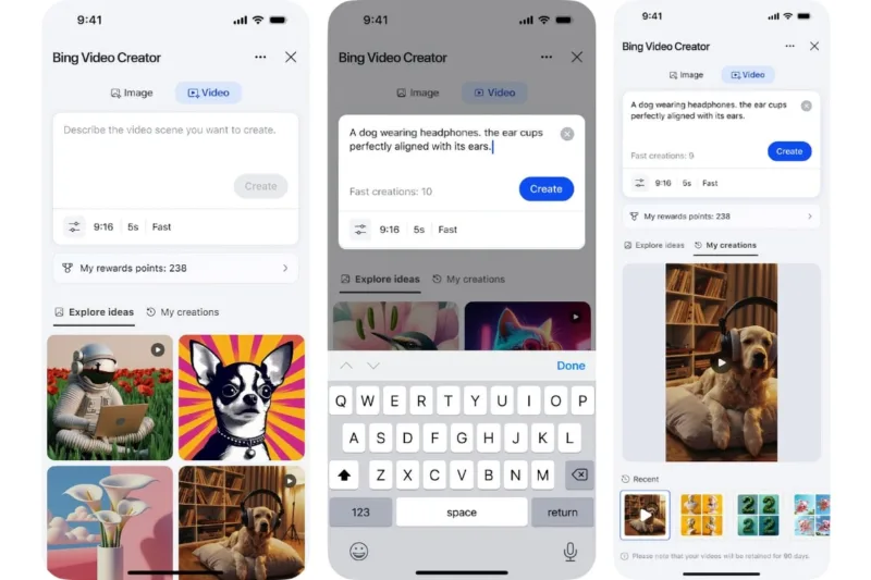 Microsoft відкрила безплатний доступ до відеогенератора Sora в мобільному Bing