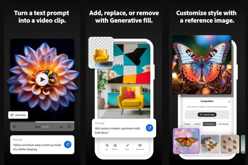 ШІ-платформа Adobe Firefly тепер доступна як окремий застосунок для iOS та Android