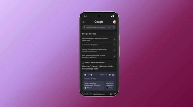 Google тестує Audio Overviews — голосові відповіді прямо у Пошуку