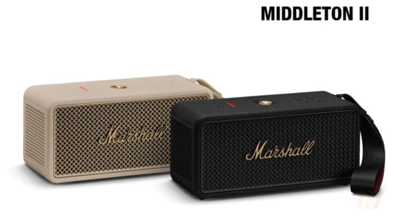 Marshall Middleton II: нова Bluetooth-колонка з 30 годинами роботи та захистом IP67