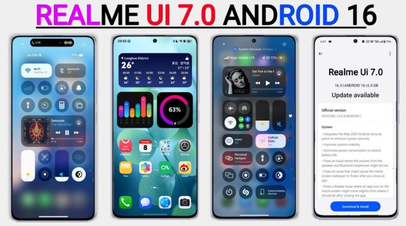Смартфони Realme, які отримають оновлення Realme UI 7 (Android 16): очікувані моделі та політика оновлень