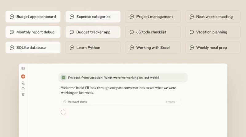 Claude тепер може посилатися на минулі чати за запитом користувача