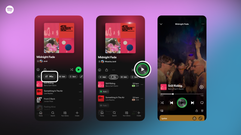 Spotify дозволив користувачам додавати власні переходи до плейлистів