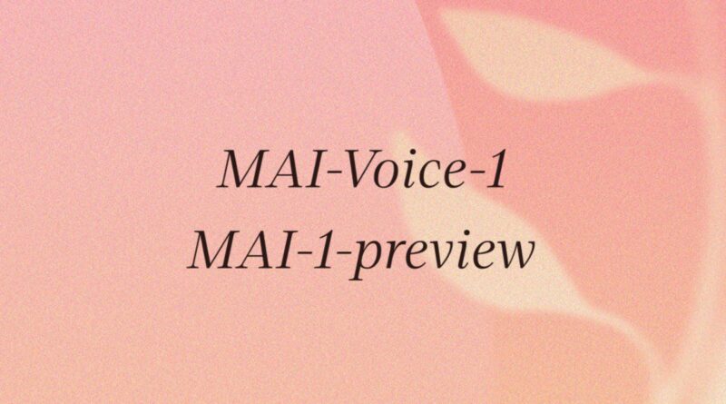 Microsoft представила власні ШІ-моделі MAI-Voice-1 та MAI-1-preview