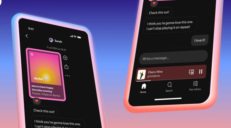 Spotify запускає функцію обміну повідомленнями: тепер можна спілкуватися з друзями в застосунку