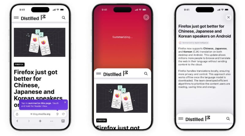 Firefox додає ШІ-підсумки для iPhone: як отримати коротку версію сторінки