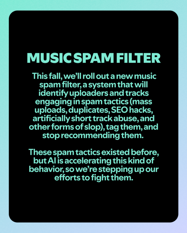 Spotify посилює політику щодо ШІ: боротьба зі спамом, фейками та несанкціонованими клонами голосу