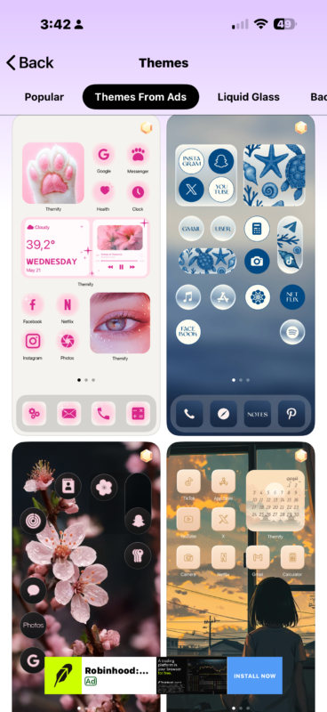 Як налаштувати головний екран iPhone під дизайн Liquid Glass в iOS 26