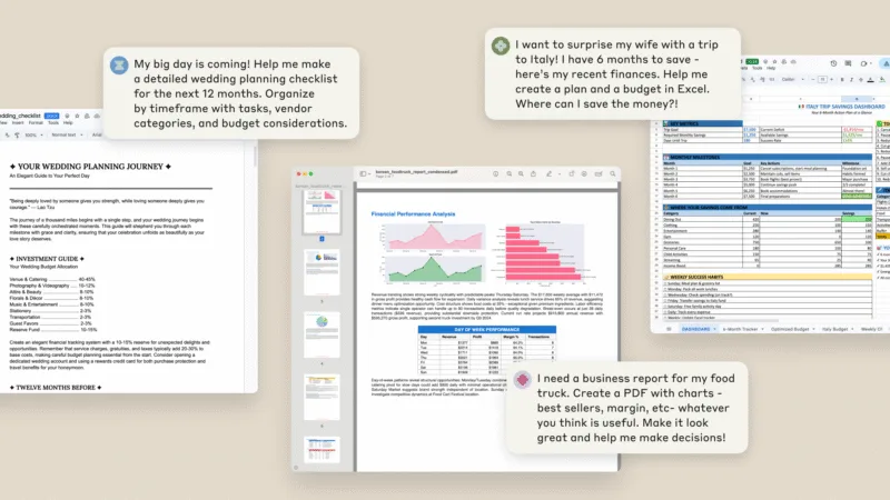 Claude може створювати та редагувати файли Excel, PowerPoint та PDF