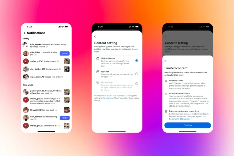 Instagram обмежує контент для підлітків за рейтингом PG-13 та додає нові інструменти батьківського контролю