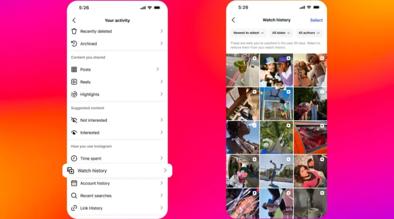 Instagram додав історію переглядів для Reels