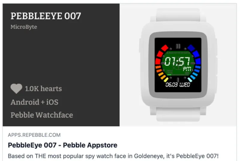 Pebble повертає свій Appstore з тисячами застосунків та новими функціями