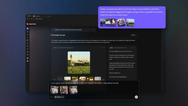 Adobe інтегрує ШІ-помічників у Photoshop та Express для прискорення творчості