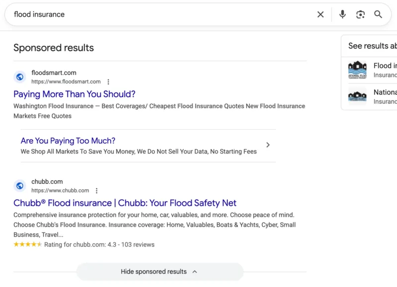 Google дозволить приховувати спонсоровані результати в пошуку