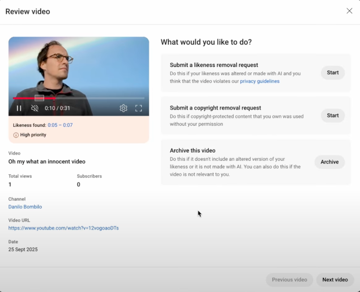 YouTube запустив технологію виявлення схожості, щоб боротися з ШІ-дипфейками