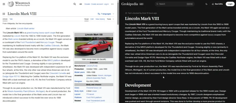 Grokipedia Ілона Маска копіює Wikipedia: ШІ-енциклопедія стартувала з плагіату та суперечливих фактів