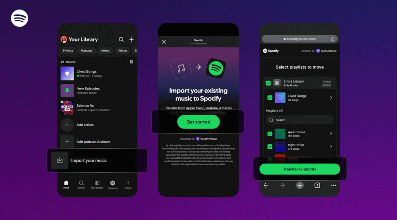 Spotify додав вбудований інструмент для імпорту плейлистів з інших сервісів