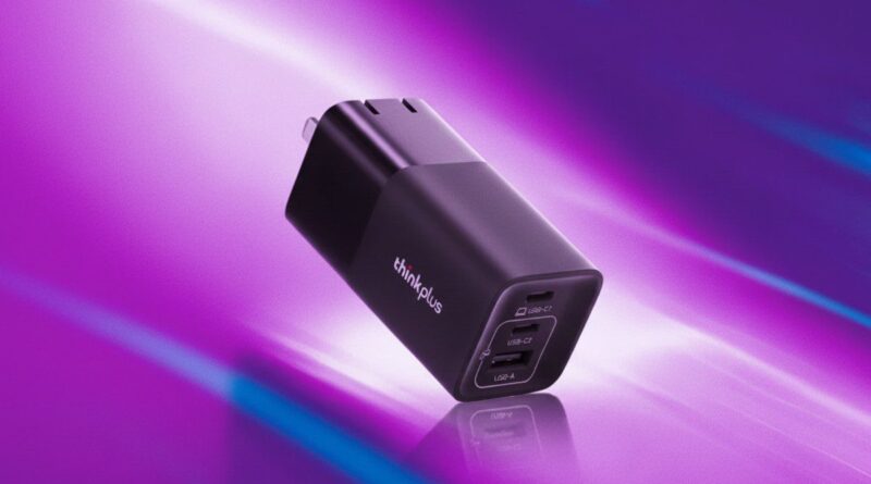 Lenovo випускає ThinkPlus 100W GaN: кишенькова зарядка для ноутбуків з двома портами USB-C