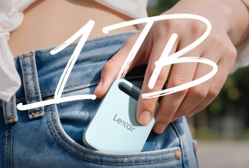 Lexar випускає надтонкий портативний SSD Air: 1 ТБ сховища та швидкість 400 МБ/с за $64