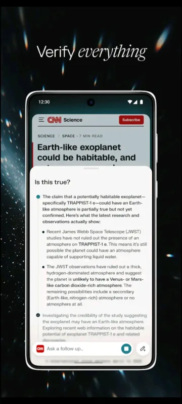 ШІ-браузер Comet від Perplexity тепер доступний на Android