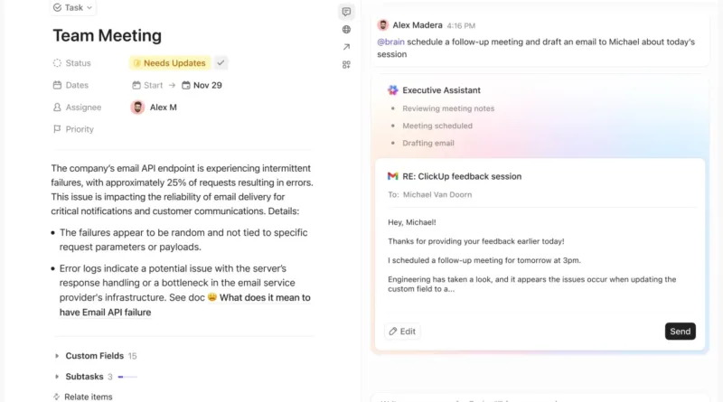 ClickUp 4.0 інтегрує ШІ-помічників для конкуренції зі Slack та Notion