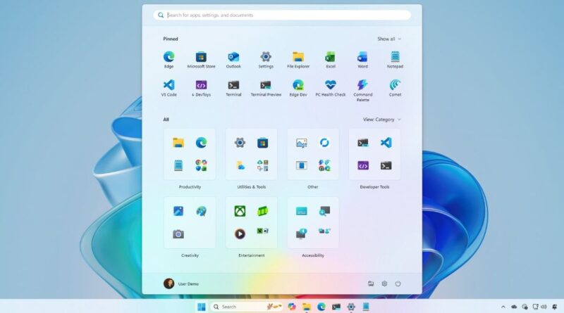 Windows 11 отримала оновлене меню «Пуск»: прокручуваний дизайн, приховані рекомендації та нове сортування