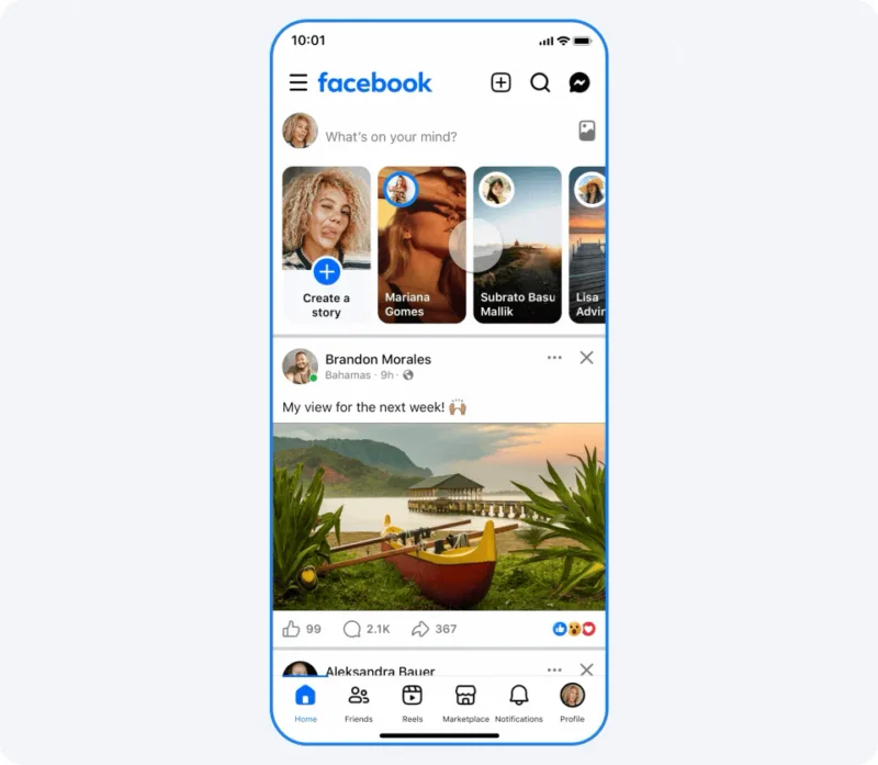 Facebook глобально оновлює дизайн: Marketplace у головному меню та лайки подвійним дотиком