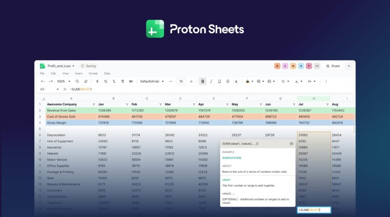 Proton запускає Sheets: захищені таблиці для тих, хто не довіряє Google