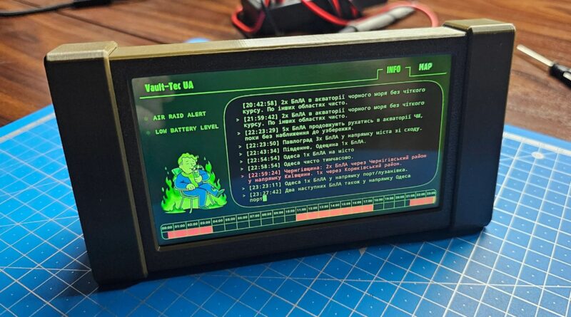В Україні створили систему моніторингу тривог у стилі Pip-Boy із гри Fallout