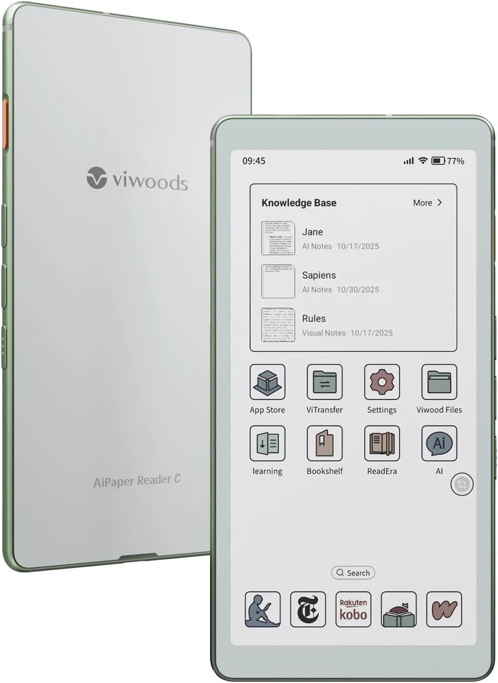 ViWoods випустила кольорову версію першого у світі рідера на Android 16