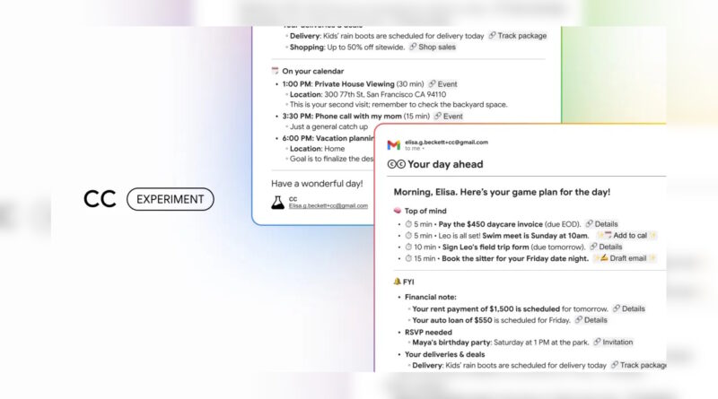 Google запустив експериментального поштового асистента CC на базі Gemini