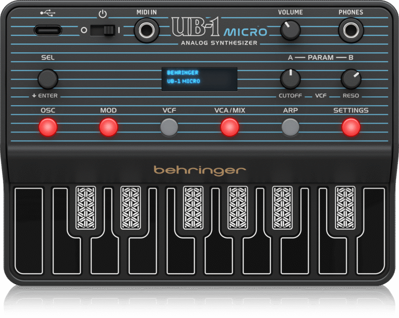 Behringer випустила UB-1 Micro — ультрапортативний аналоговий синтезатор за $49