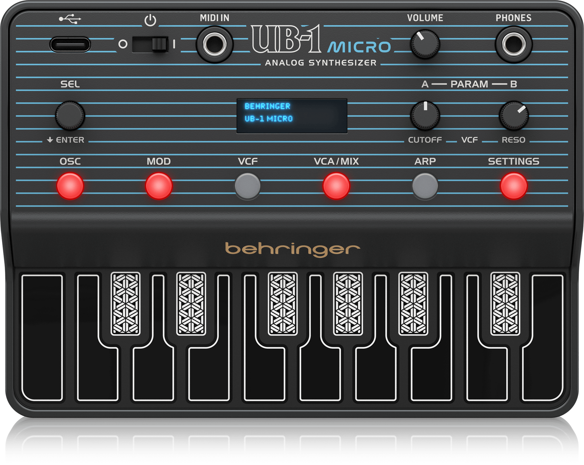 Behringer випустила UB-1 Micro — ультрапортативний аналоговий синтезатор за $49
