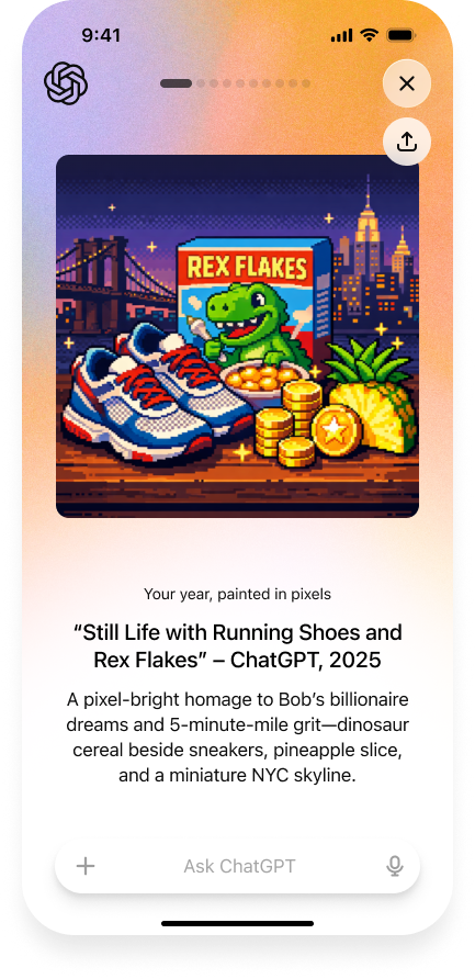 OpenAI запустила «Your Year with ChatGPT» — аналог Spotify Wrapped