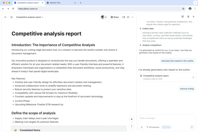 Zoom відкриває доступ до свого AI-асистента для безплатних акаунтів: що нового в AI Companion 3.0