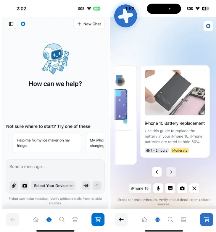 iFixit запустив застосунок FixBot: штучний інтелект допоможе відремонтувати будь-що