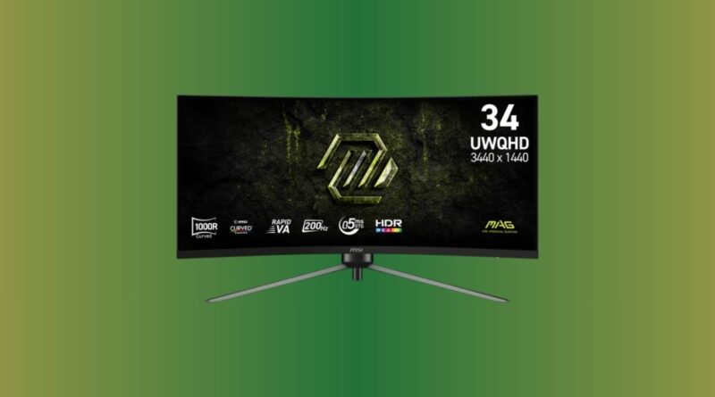 MSI представила вигнутий монітор MAG 345CQRF E20: 240 Гц та «майже 4K» за доступною ціною